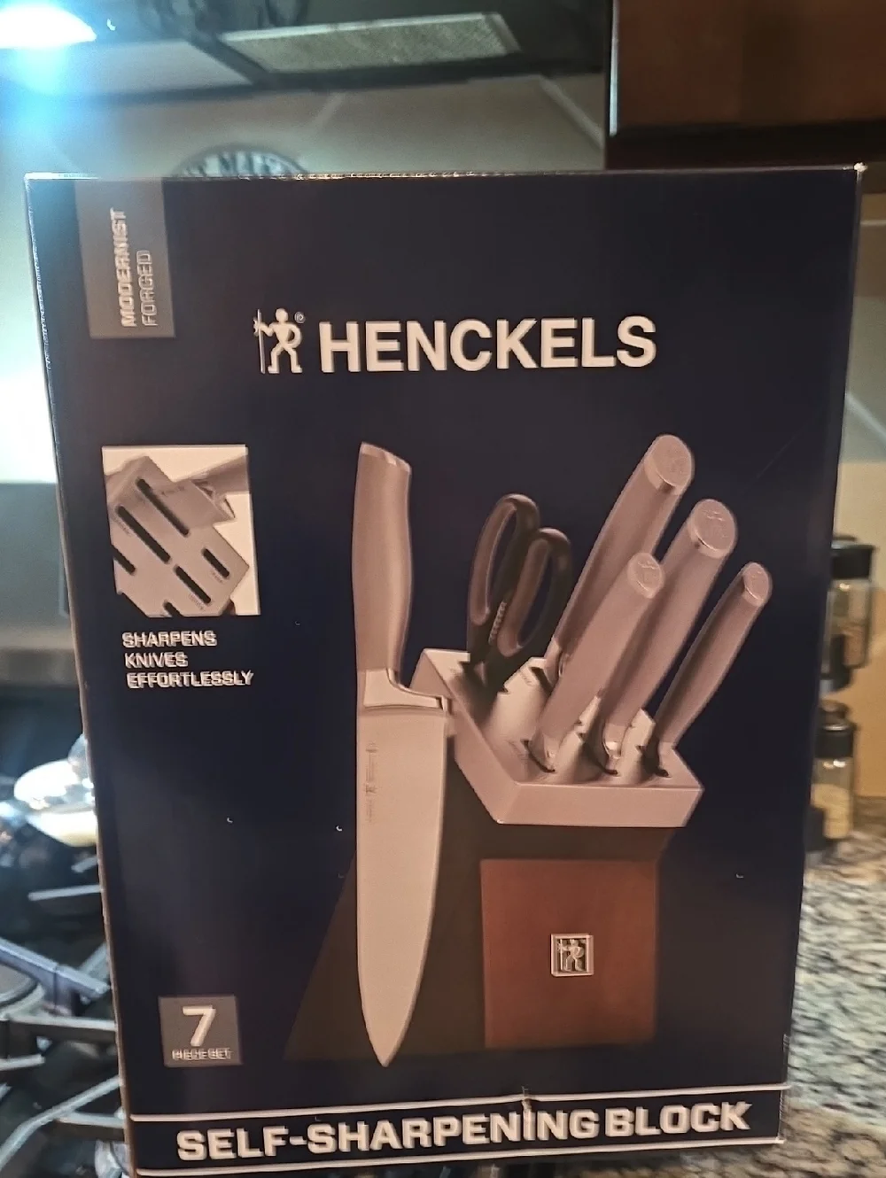 Henckels Modernist Forged 7-PC Self Sharpening Knife Block Set